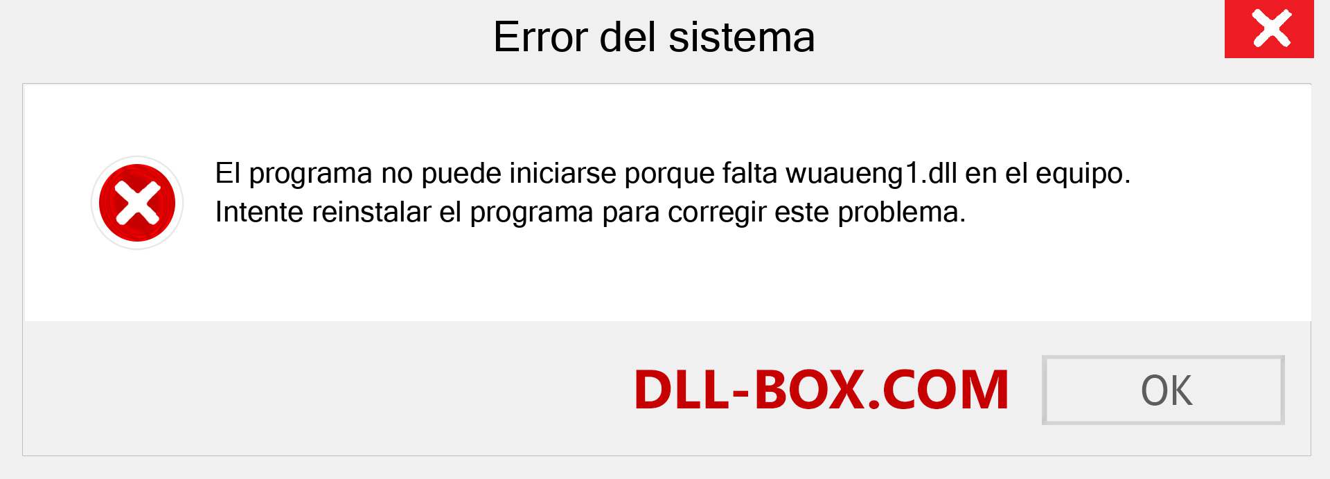 ¿Falta el archivo wuaueng1.dll ?. Descargar para Windows 7, 8, 10 - Corregir wuaueng1 dll Missing Error en Windows, fotos, imágenes