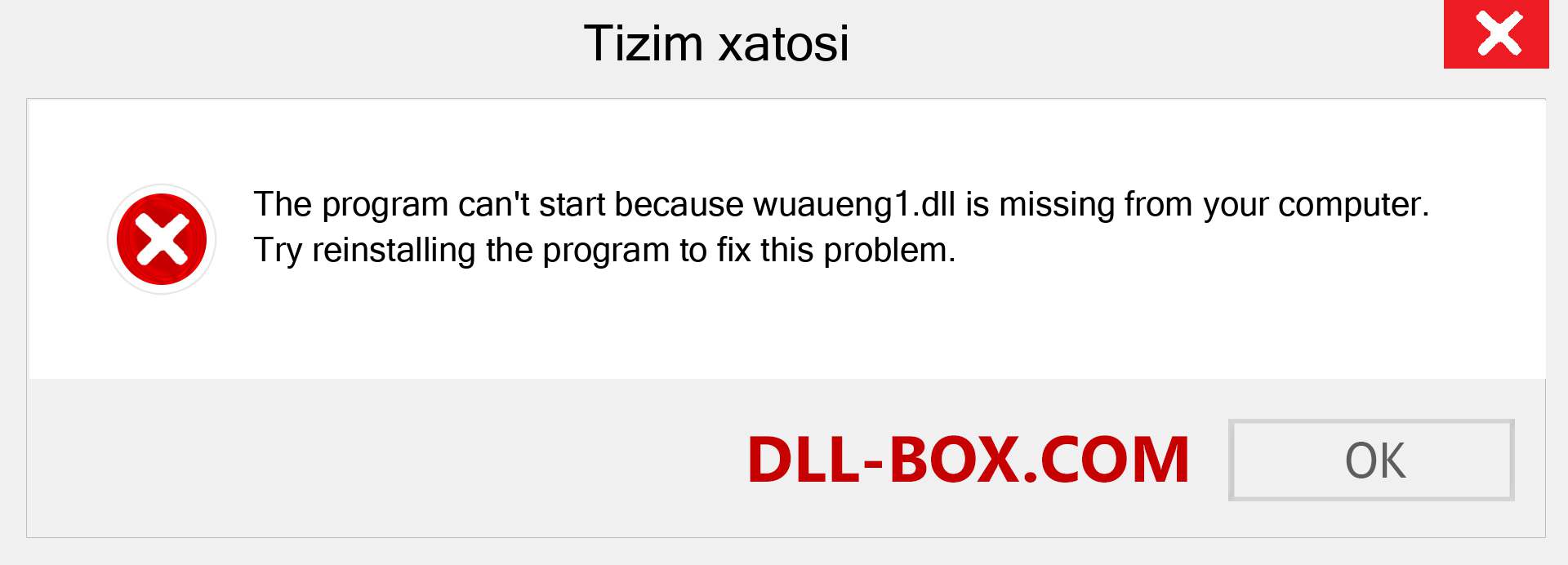 wuaueng1.dll fayli yo'qolganmi?. Windows 7, 8, 10 uchun yuklab olish - Windowsda wuaueng1 dll etishmayotgan xatoni tuzating, rasmlar, rasmlar